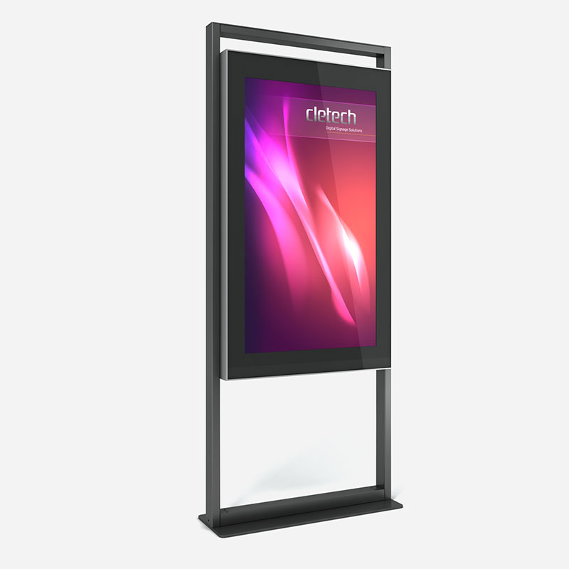 C05V55 C05 Single Sided Digital Signage Indoor Totem Enclosure - Image 1